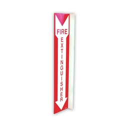Double Sided "Fire Extinguisher" Photoluminescent ID Sign 